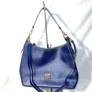 Dooney & Bourke Women's Marine Blue Saffiano Leather Hobo Bag